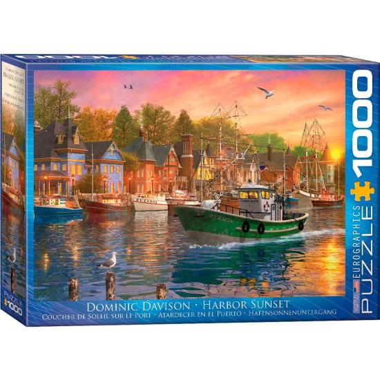 Eurographics Puzzle Coucher de soleil au port 1000 pièces