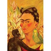 Puzzle Eurographics Autoportrait avec singe et perroquet 1000 pi