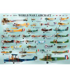 Eurographics World War 1 Avions Puzzle 1000 pièces