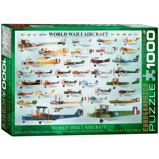 Eurographics World War 1 Avions Puzzle 1000 pièces