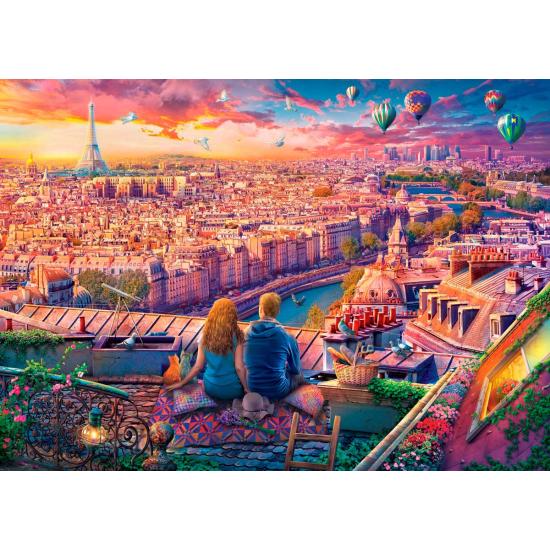 Puzzle Eurographics Toit à Paris de 1000 pièce