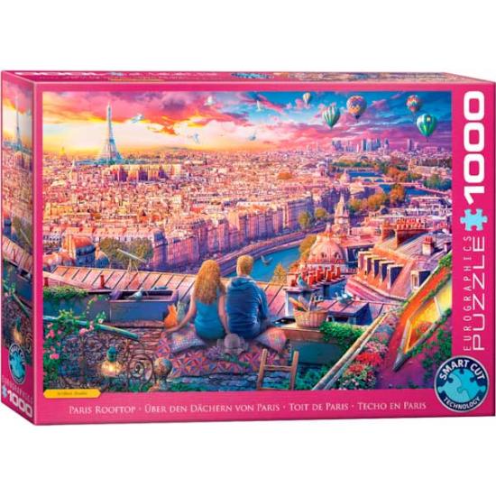 Puzzle Eurographics Toit à Paris de 1000 pièce