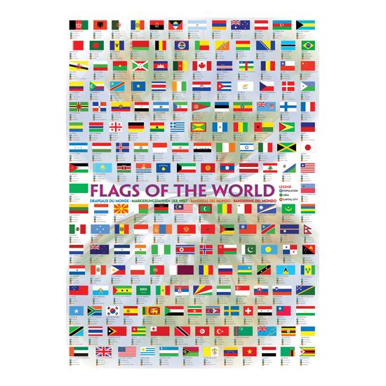 Eurographics Puzzle Drapeaux du Monde 1000 pièces Eurographics Puzzle Drapeaux du Monde 1000 pièces
