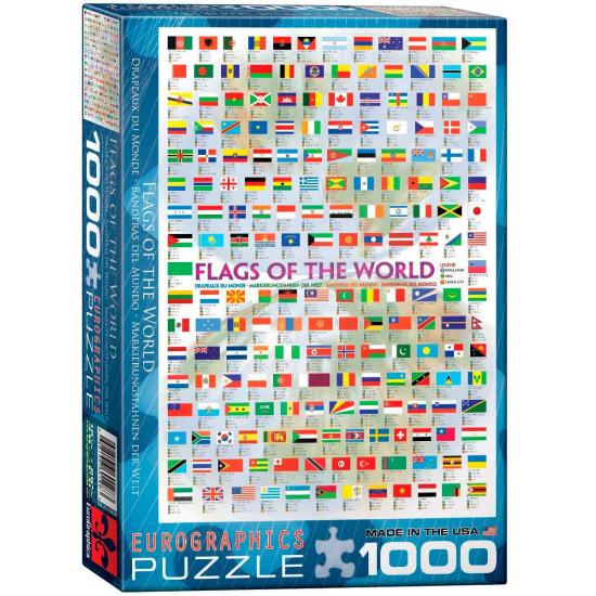 Eurographics Puzzle Drapeaux du Monde 1000 pièces Eurographics Puzzle Drapeaux du Monde 1000 pièces