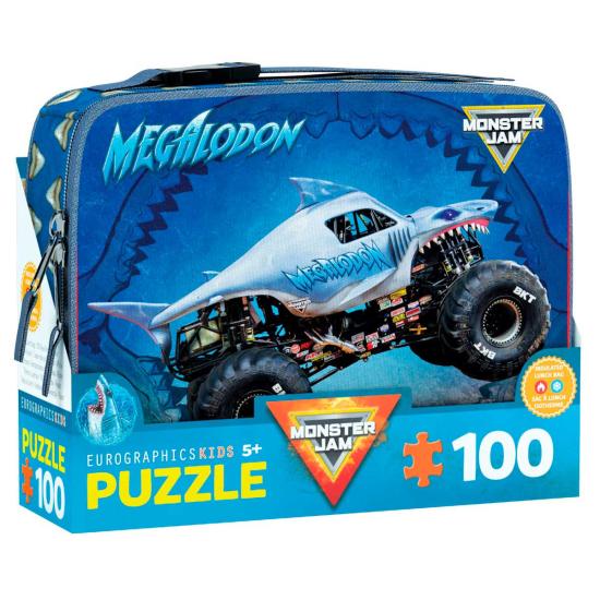 Puzzle Eurographics Sac À Lunch Megalodon Monster Jam 100 piè
