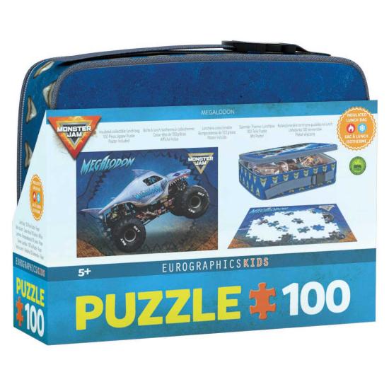 Puzzle Eurographics Sac À Lunch Megalodon Monster Jam 100 piè