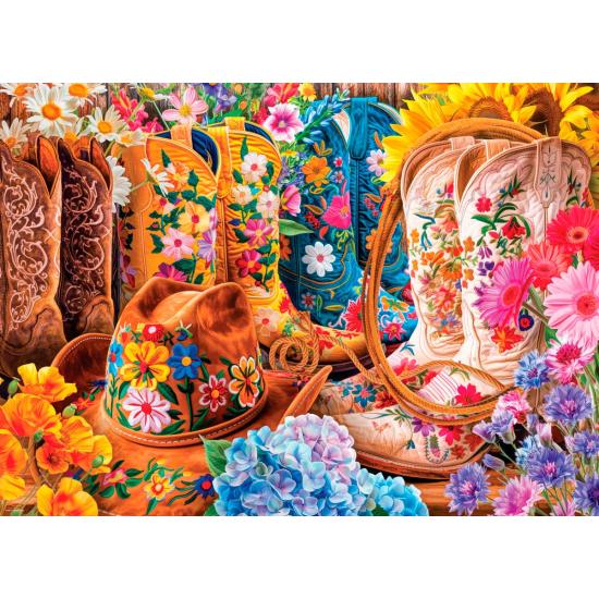Puzzle Eurographics Bottes de Cow-Girl 1000 pièces