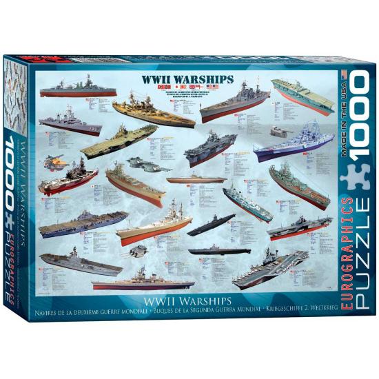 Puzzle Eurographics Navires de la 2ème guerre mondiale de 1000 p