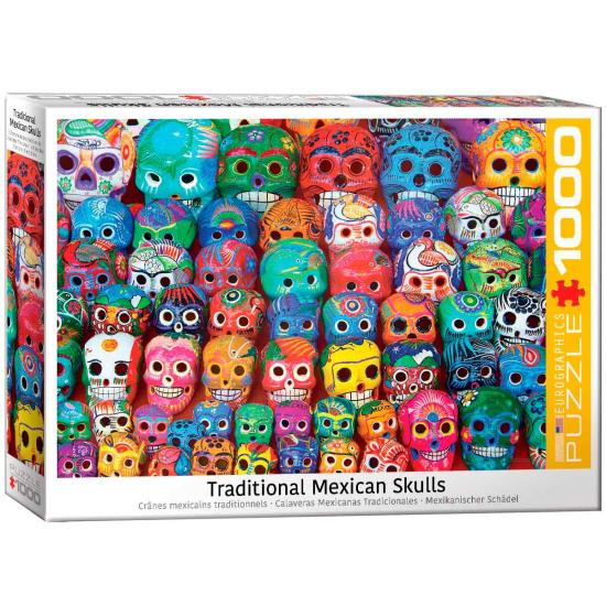 Eurographics Puzzle Crânes Mexicains Traditionnels, 1000 Pieds