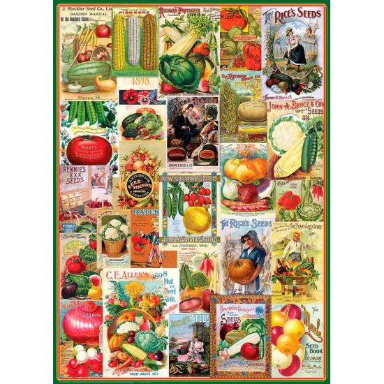 Puzzle Eurographics Catalogues de Graines Potagères, 1000 Pz
