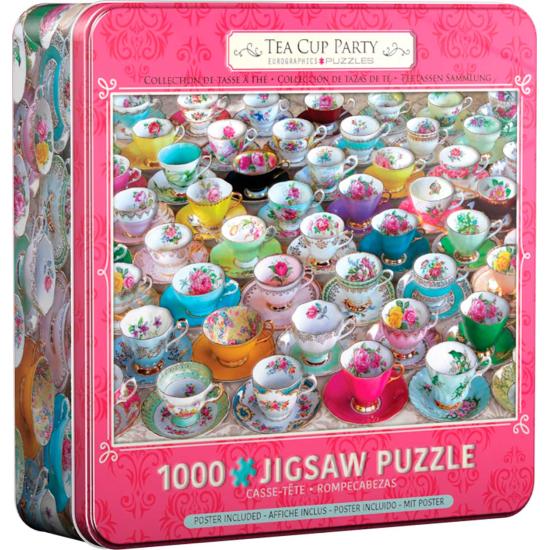 Collection de tasses à thé Puzzle Eurographics, boîte de 1000 pi