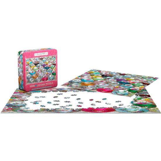 Collection de tasses à thé Puzzle Eurographics, boîte de 1000 pi
