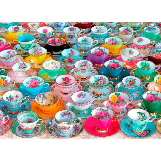 Collection de tasses à thé Puzzle Eurographics, boîte de 1000 pi