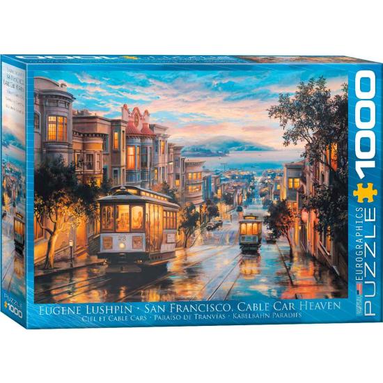 Eurographics S. Francisco Puzzle, Tramway Paradise, 1000 pièces Eurographics S. Francisco Puzzle, Tramway Paradise, 1000 pièces