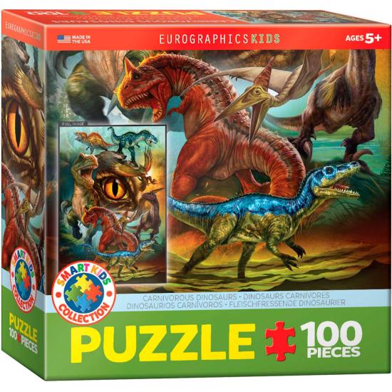 Eurographics Dinosaures carnivores Puzzle 100 pièces Eurographics Dinosaures carnivores Puzzle 100 pièces