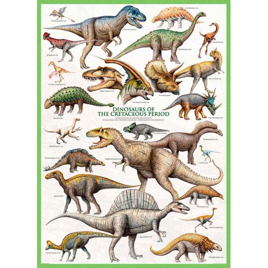 Eurographics Puzzle Dinosaures du Crétacé 1000 pièces Eurographics Puzzle Dinosaures du Crétacé 1000 pièces