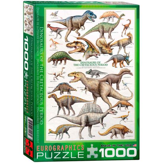 Eurographics Puzzle Dinosaures du Crétacé 1000 pièces Eurographics Puzzle Dinosaures du Crétacé 1000 pièces