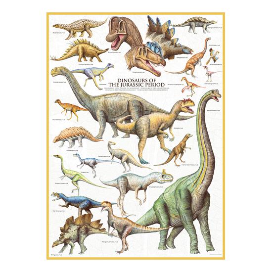 Eurographics 1000 Pi Dinosaures du Jurassique Casse-Tête