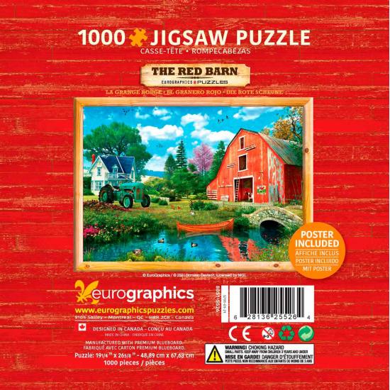 Puzzle Eurographics La grange rouge, boîte de 1000 pièces