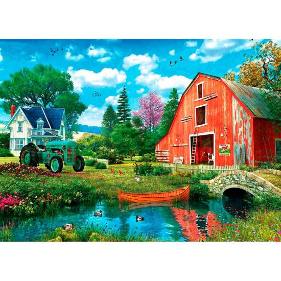 Puzzle Eurographics La grange rouge, boîte de 1000 pièces