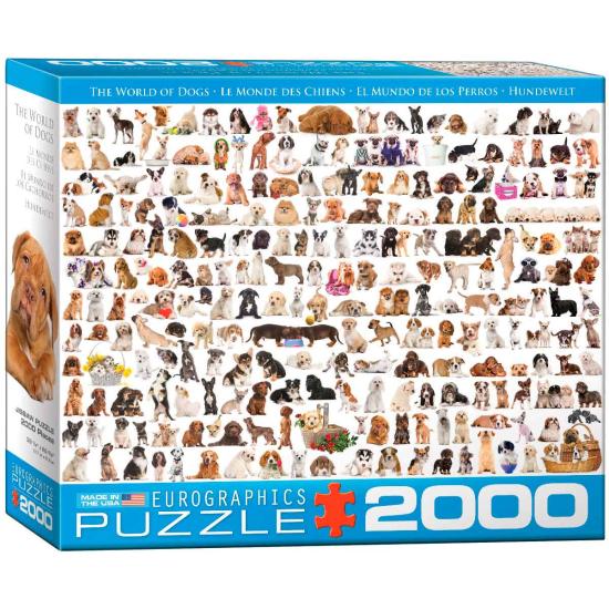 Puzzle Eurographics Le monde des chiens 2000 pièces