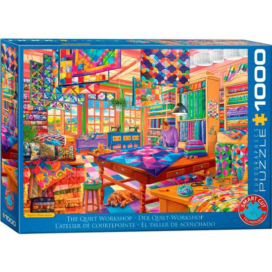 Puzzle Eurographics L'atelier de Quilting de 1000 pièce Puzzle Eurographics L'atelier de Quilting de 1000 pièce
