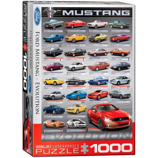 Eurographics Évolution de la Ford Mustang Puzzle 1000 pièces