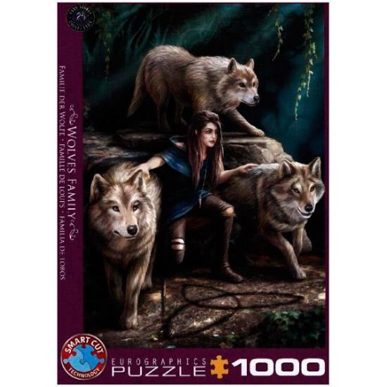 Eurographics Loup Famille Puzzle 1000 pièces