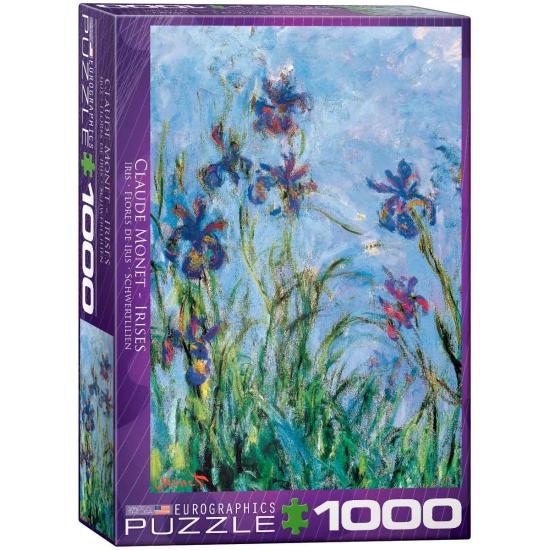 Puzzle 1000 pièces Fleurs d'iris Eurographics