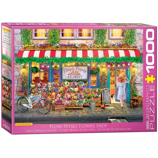 Puzzle Eurographics Fleuriste Pétales de Velours 1000 P