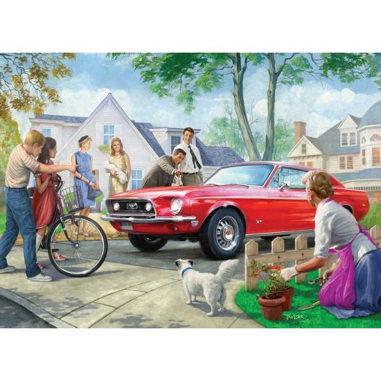 Eurographics Puzzle Ford Mustang rouge 1000 pièces