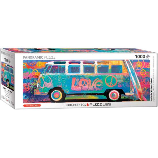 Eurographics Puzzle Pointillé avec Love Van 1000 pièces Eurographics Puzzle Pointillé avec Love Van 1000 pièces