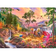 Puzzle Eurographics Van VW du paradis des campeursde 1000 pcs