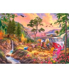 Puzzle Eurographics Van VW du paradis des campeursde 1000 pcs