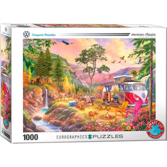 Puzzle Eurographics Van VW du paradis des campeursde 1000 pcs
