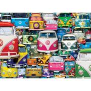 Puzzle Eurographics Funny Volkswagen Vans 1000 pièces