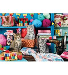 Puzzle Eurographics Chatons de la Salle De Couture 1000 pièces