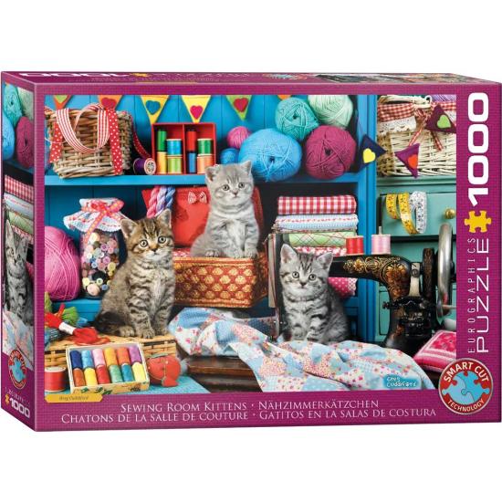 Puzzle Eurographics Chatons de la Salle De Couture 1000 pièces