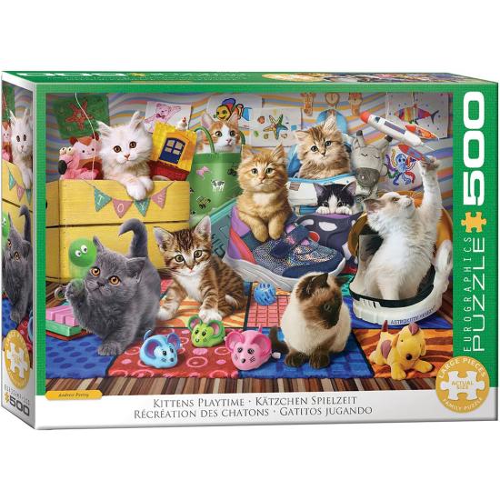 Puzzle Eurographics L'Heure Du Jeu Des Chatons XXL 500 Pieces