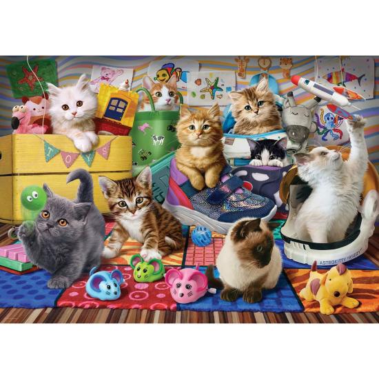 Puzzle Eurographics L'Heure Du Jeu Des Chatons XXL 500 Pieces