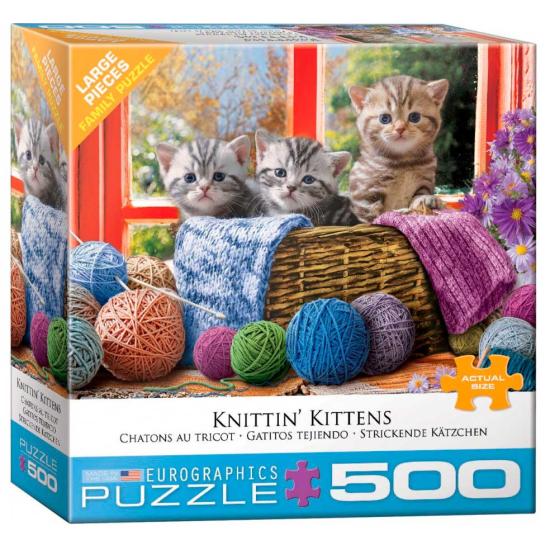 Eurographics Puzzle Chatons Tissage XXL 500 pièces