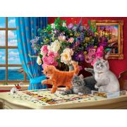 Puzzle Eurographics Chats Curieux 1000 pièces