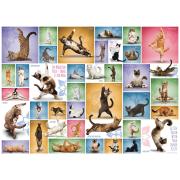 Eurographics Yoga Chats Puzzle 1000 pièces