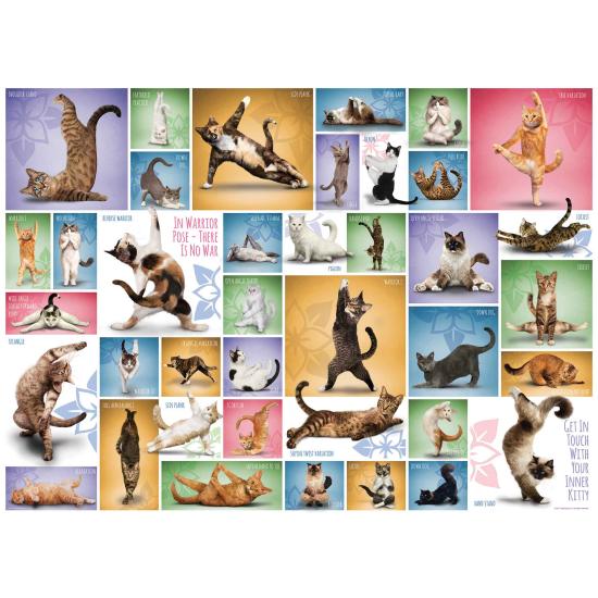 Eurographics Yoga Chats Puzzle 1000 pièces