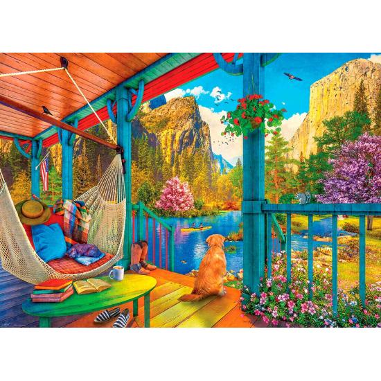 Puzzle Eurographics Hamac avec Vue XXL 500 Pcs