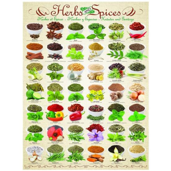 Eurographics Puzzle Herbes Aromatiques et Épices 1000 Pièces Eurographics Puzzle Herbes Aromatiques et Épices 1000 Pièces