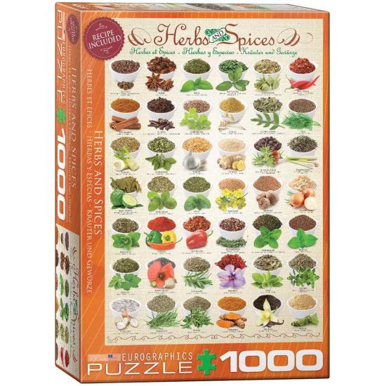 Eurographics Puzzle Herbes Aromatiques et Épices 1000 Pièces Eurographics Puzzle Herbes Aromatiques et Épices 1000 Pièces
