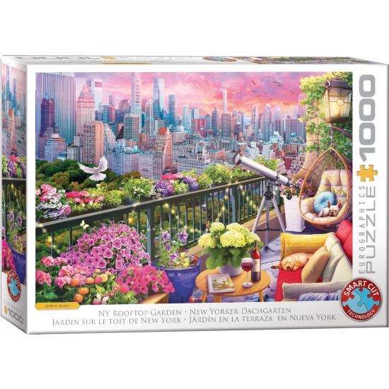 Puzzle Eurographics Jardin Sur Le Toit De New York 1000 pièces