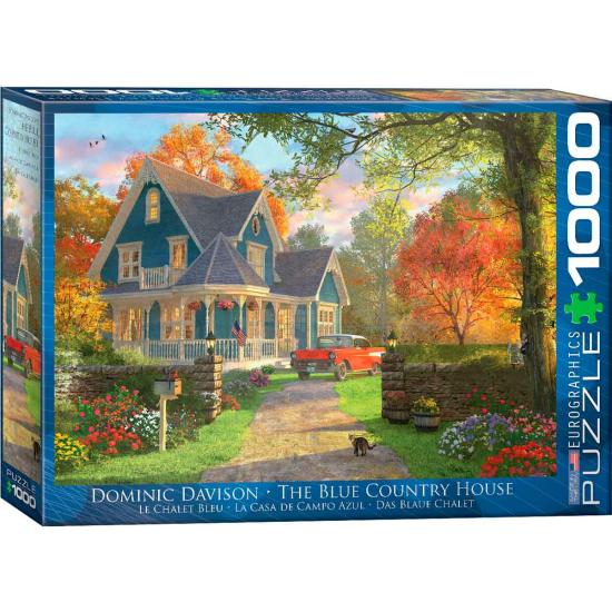 Eurographics Puzzle La Maison de Campagne Bleue 1000 pièces
