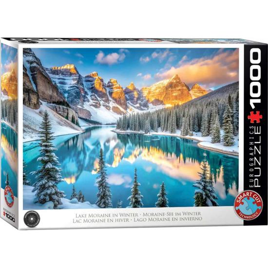 Puzzle Eurographics Le Lac Moraine En Hiver 1000 pièces